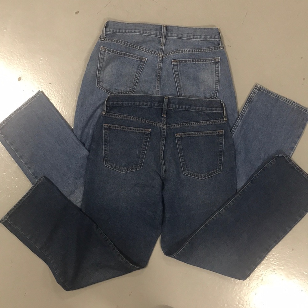 2 Worn Men’s Regular Cut Old Navy Jeans - Picture 2 of 4